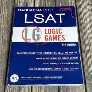Manhattan Prep LSAT Logic Games 4th Edition Law Test Practice Paperback Book